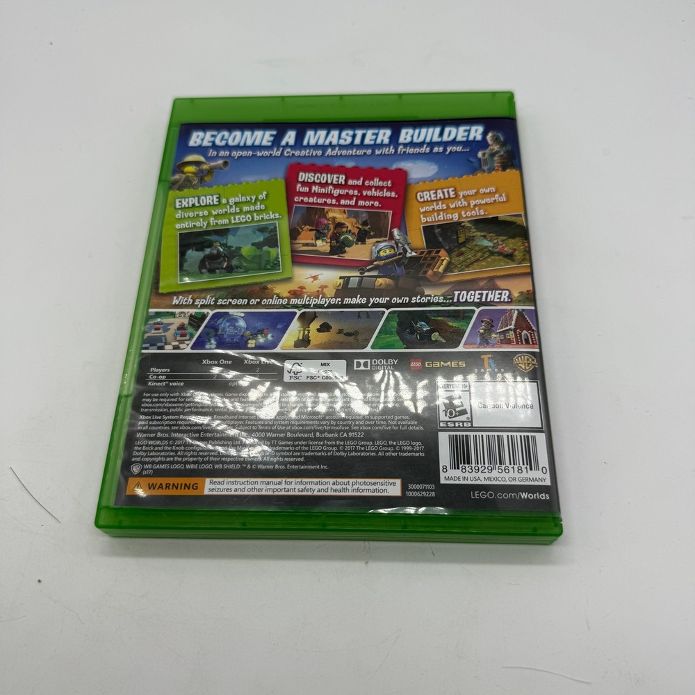 LEGO Worlds Xbox One Game Disc Complete In Box Exploration Adventure - Picture 4 of 4